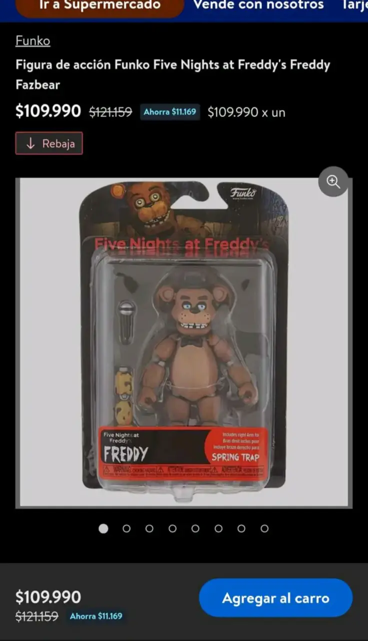 Figura de Acción Freddy Fazbear Funko Five Nights - 3