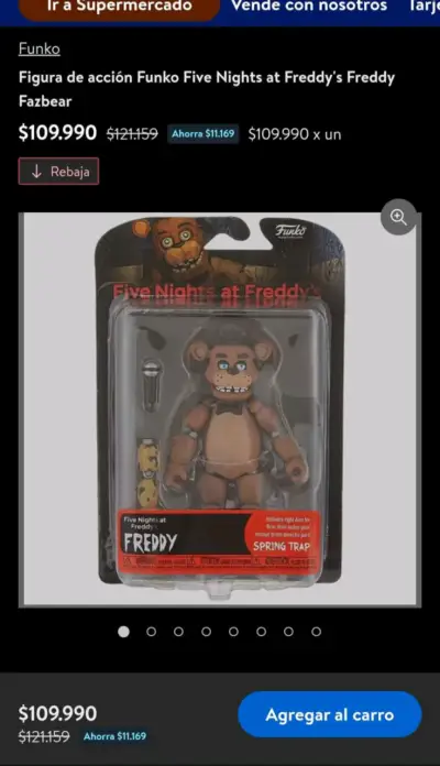 Figura de Acción Freddy Fazbear Funko Five Nights - miniatura 3