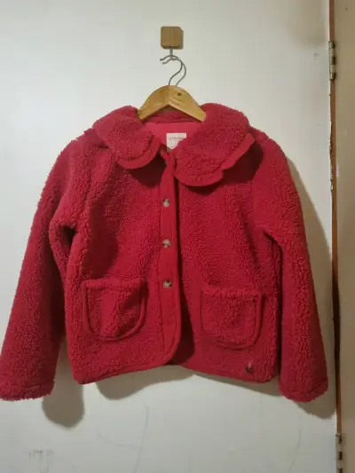 Chaqueta de lana roja para niña Umbrale - miniatura 1