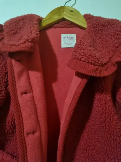 Chaqueta de lana roja para niña Umbrale - miniatura 2