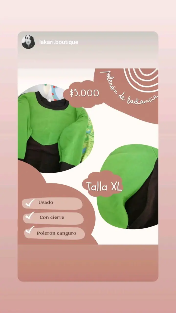 Polerón lactancia talla XL