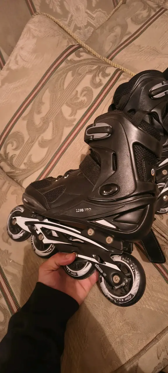 Patines en línea negros con soporte ajustable - 6