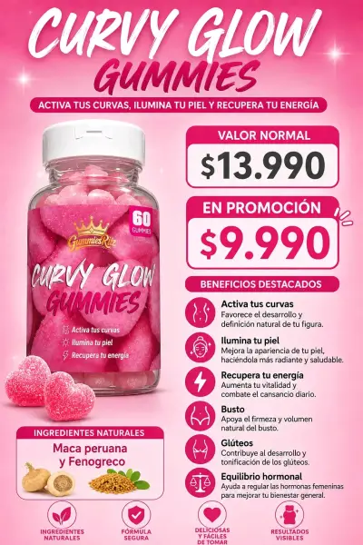 Curvy Glow Gummies para energía y belleza - miniatura 1
