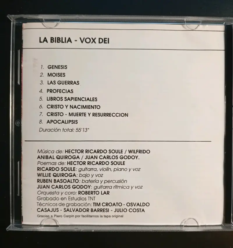 Vox Dei - La Biblia CD ( 1Era Edición Argentina) - 4