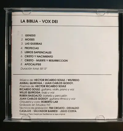 Vox Dei - La Biblia CD ( 1Era Edición Argentina) - miniatura 4