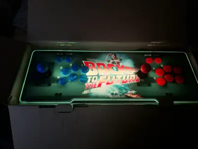 Arcade retro Back to the Future con luces LED - miniatura 1