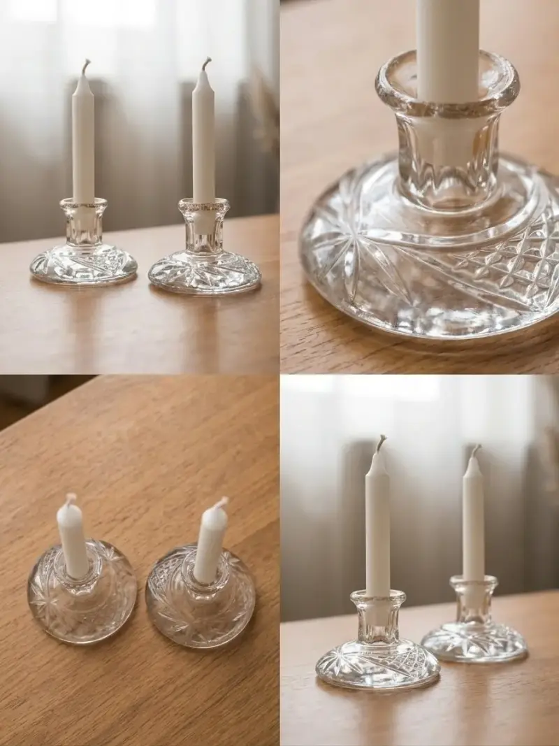 Candelabros de cristal decorativos - 2