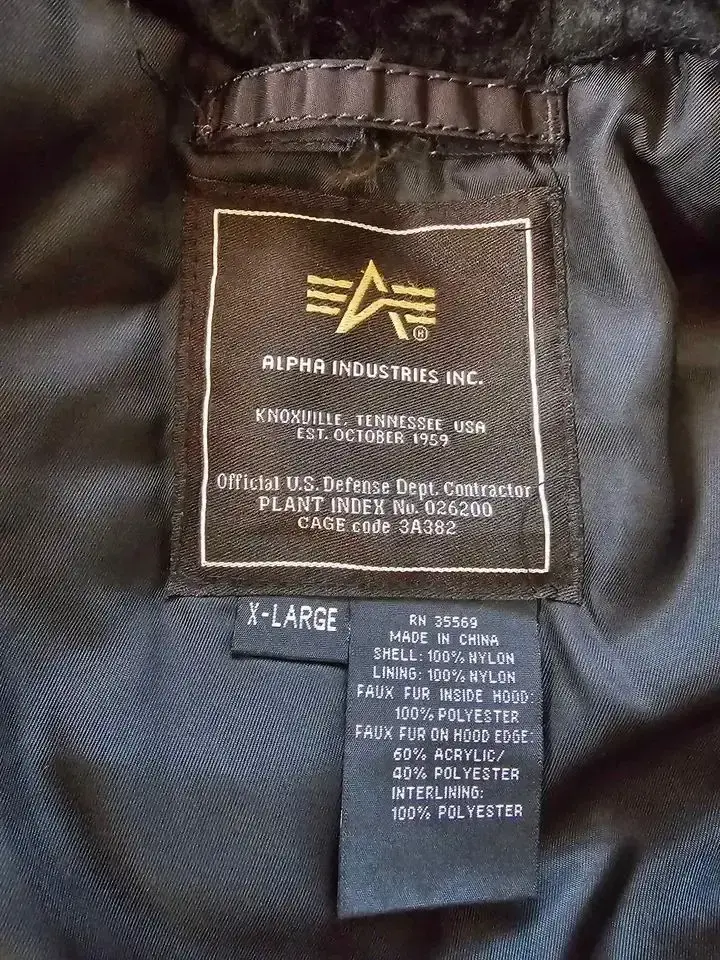 Parka N-3b Alpha Industries Talla Xl Original - 6