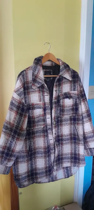 Chaqueta de lana a cuadros Forever 21 - miniatura 1