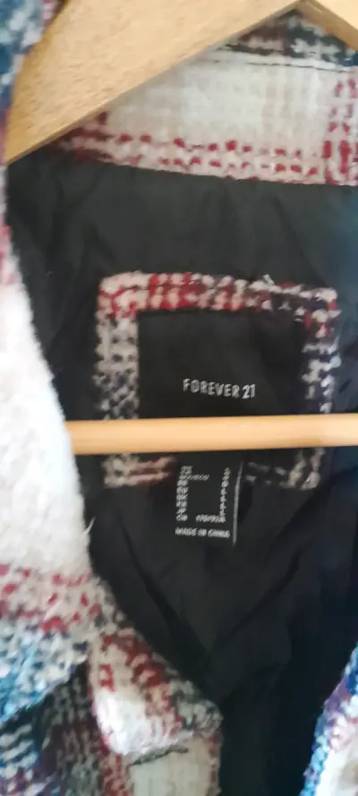 Chaqueta de lana a cuadros Forever 21 - miniatura 2