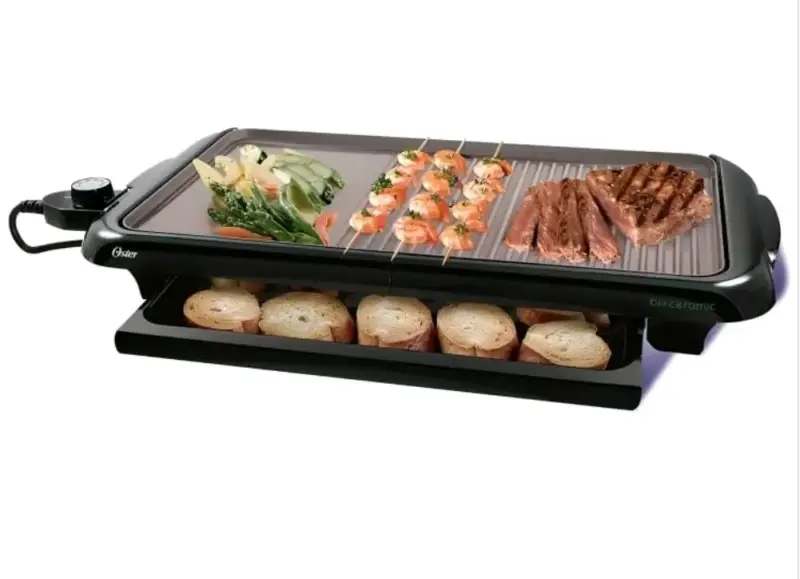 Plancha y parrilla eléctrica Oster Bioceramic - 1