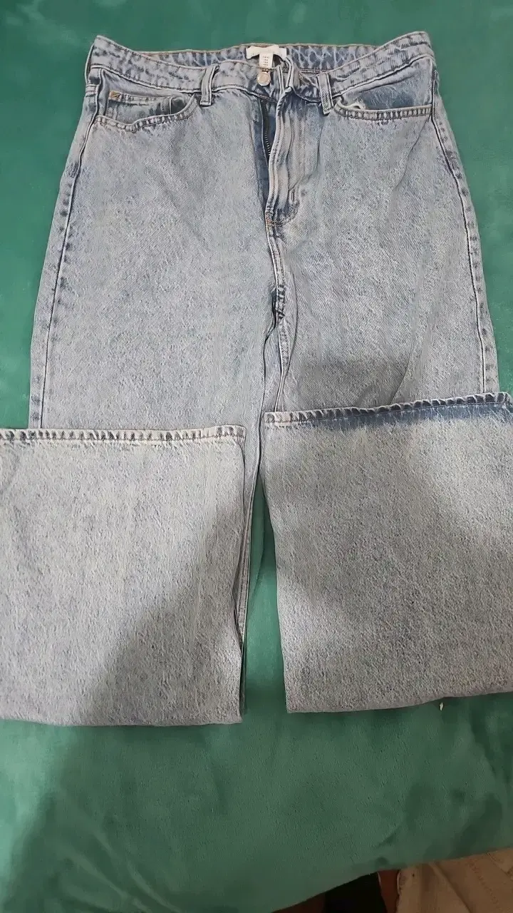 Jeans anchos de mezclilla H&M para mujer - 1