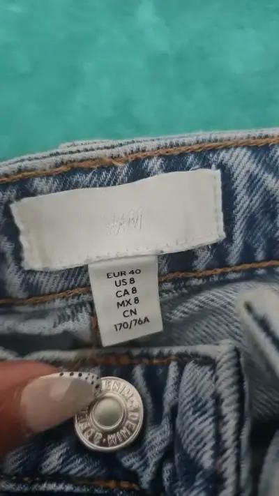 Jeans anchos de mezclilla H&M para mujer - miniatura 2