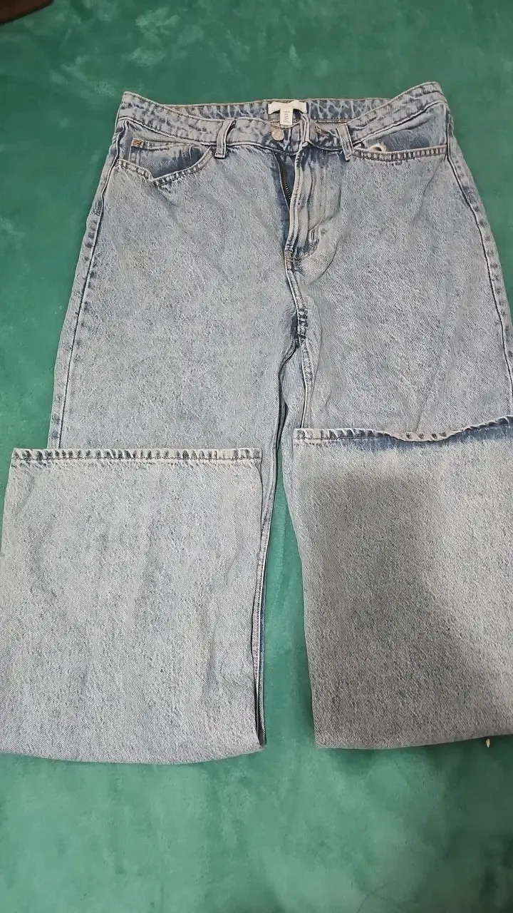 Jeans anchos de mezclilla H&M para mujer - 3