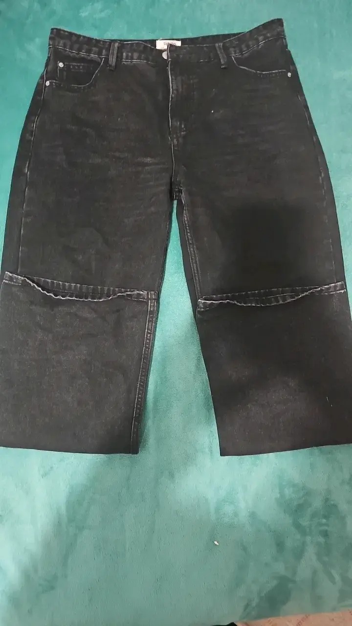 Jeans anchos de mezclilla H&M para mujer - 4