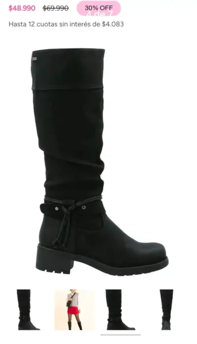 Botas Mujer Negras Azaleia Eve 2 - miniatura 2