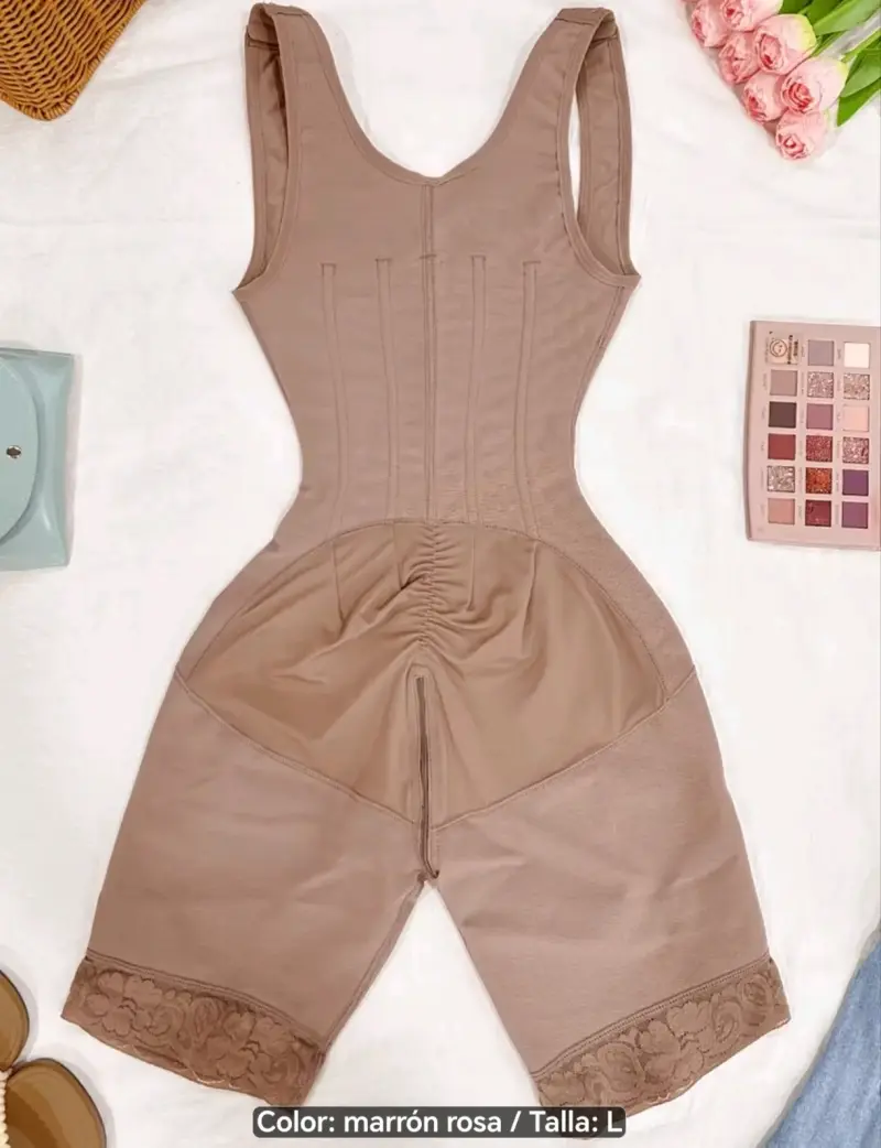 Faja moldeadora marrón rosa talla L - 2