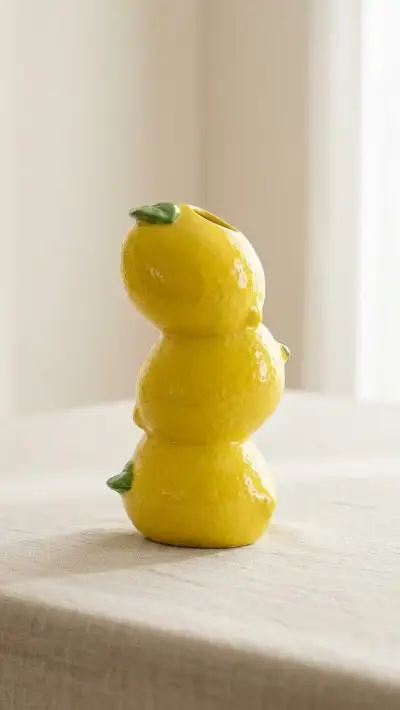 Florero de cerámica en forma de limones - miniatura 1