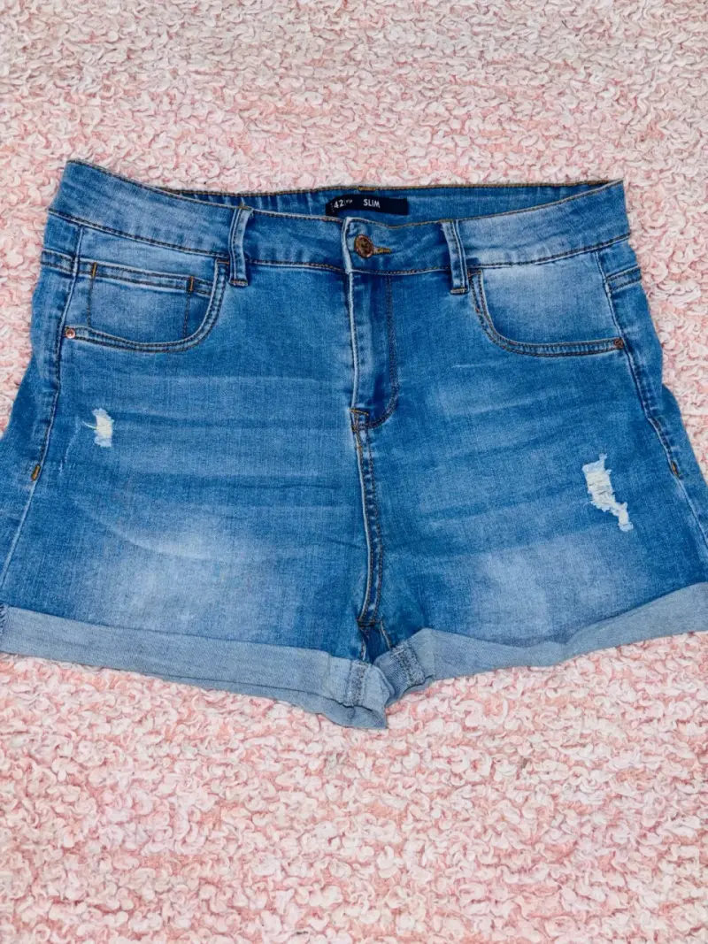 Short de mezclilla azul - 2