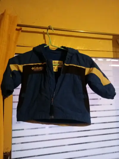 Chaqueta impermeable Columbia para niños azul - miniatura 1