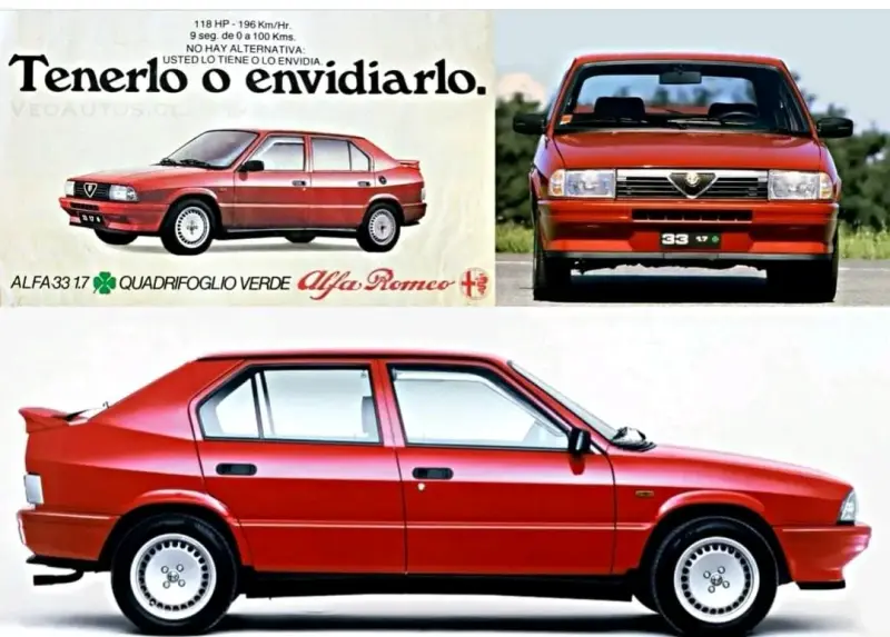 Alfa Romeo 33 1.3 s rojo en buen estado - 2