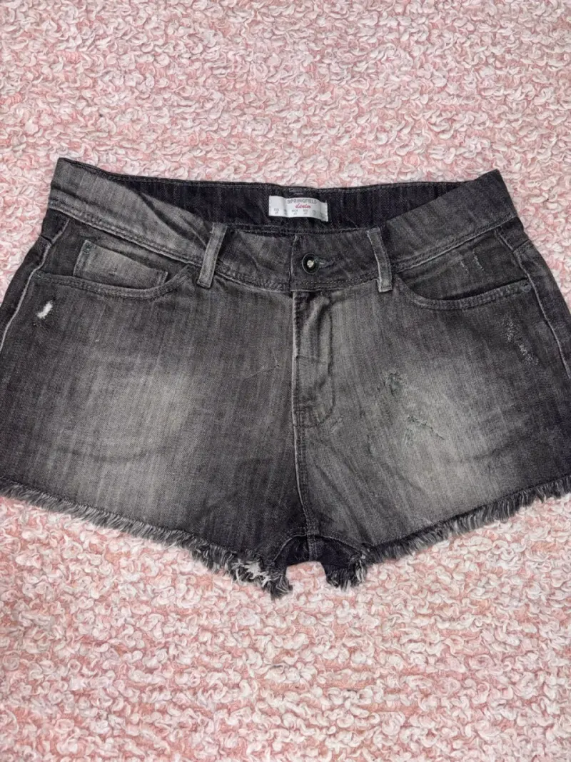 Shorts de mezclilla Springfield gris - 1