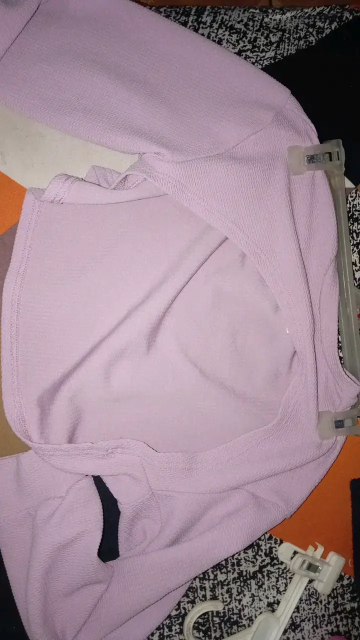 Polera manga larga lila para mujer - 1