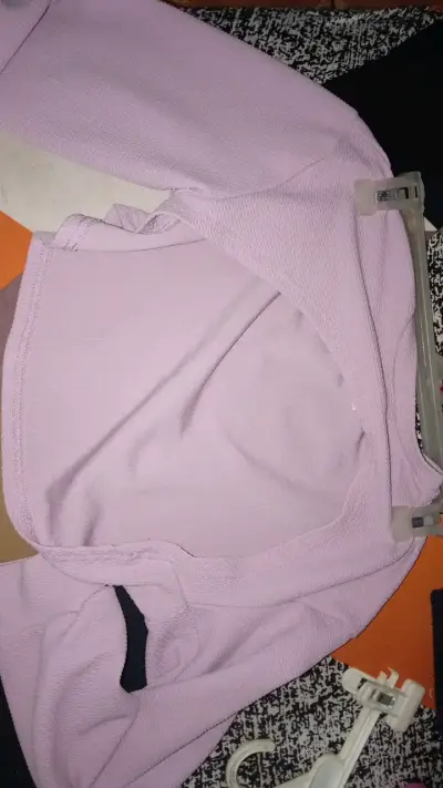 Polera manga larga lila para mujer - miniatura 1
