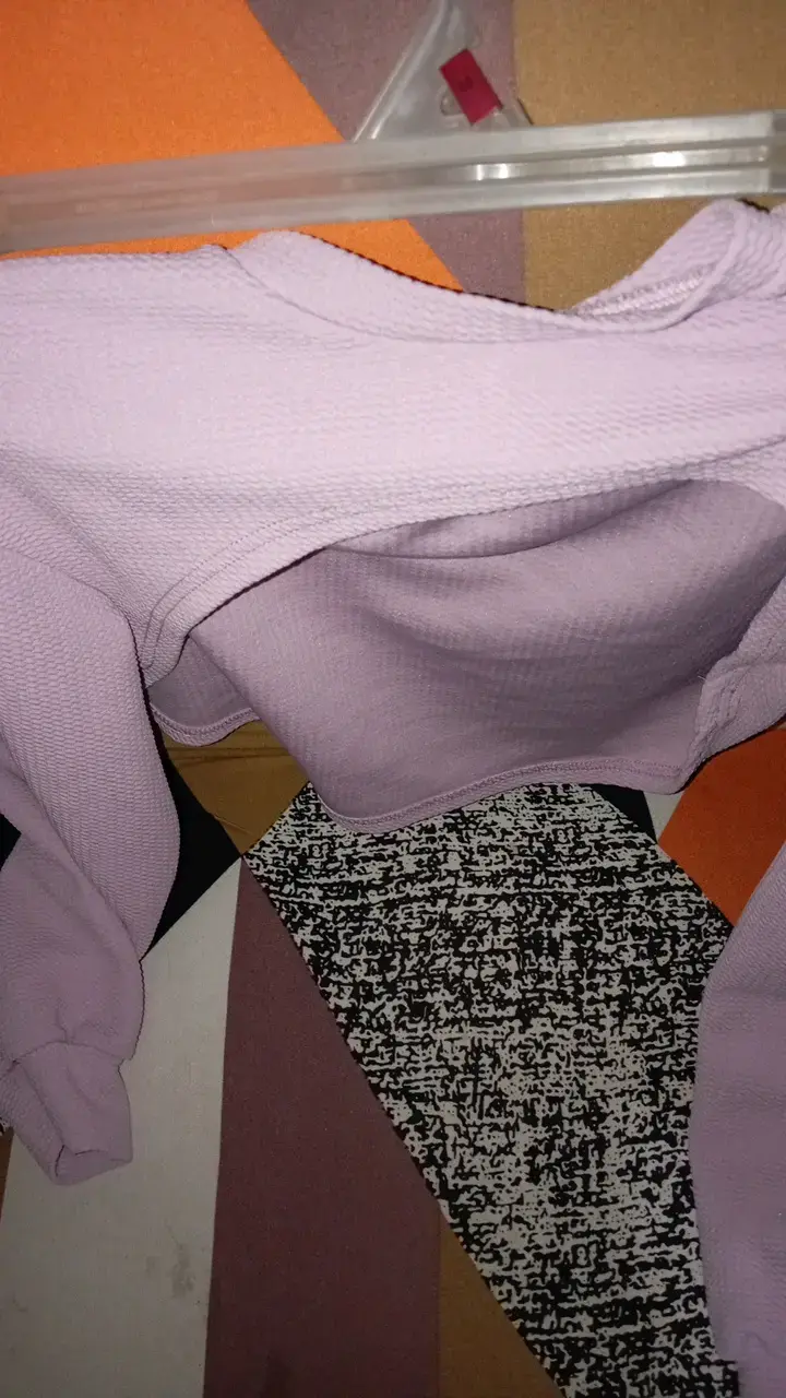 Polera manga larga lila para mujer - 2
