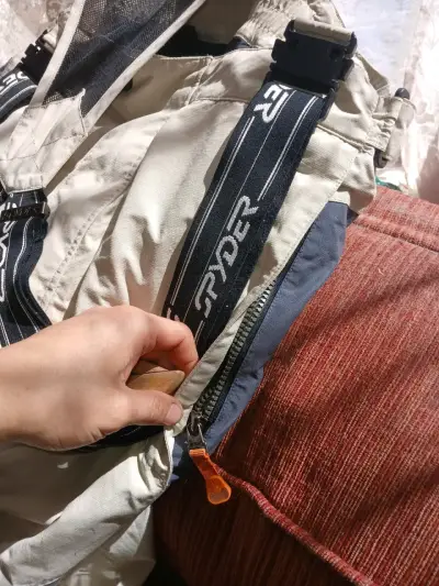 Chaqueta de esquí Spyder impermeable beige - miniatura 3