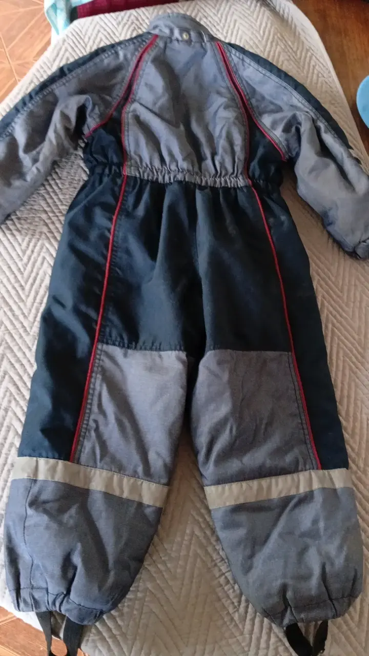 Enterito de invierno para bebé azul y gris - 4