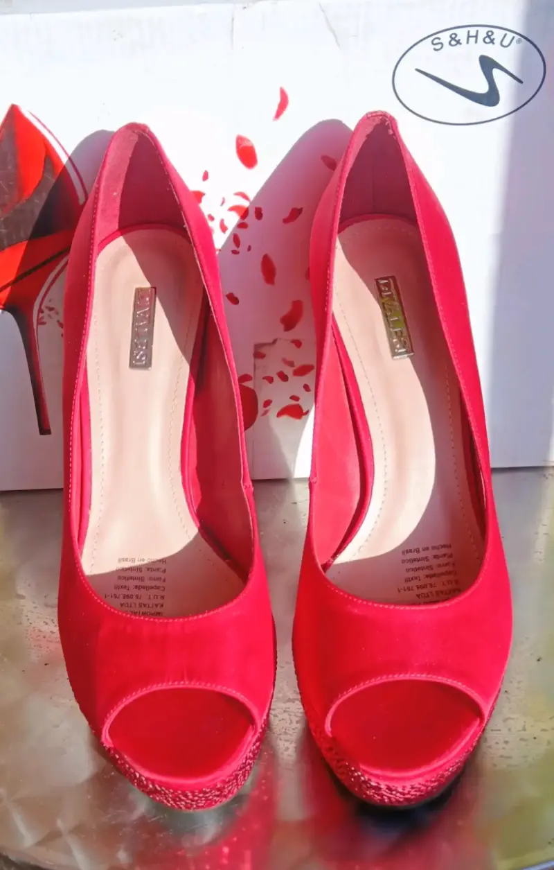 Zapatos de tacón alto rojos con plataforma Diva Best - 1
