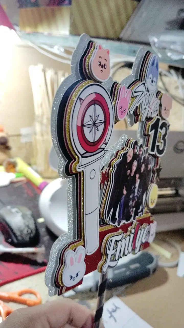 Decoración de pastel Stray Kids personalizada - 1