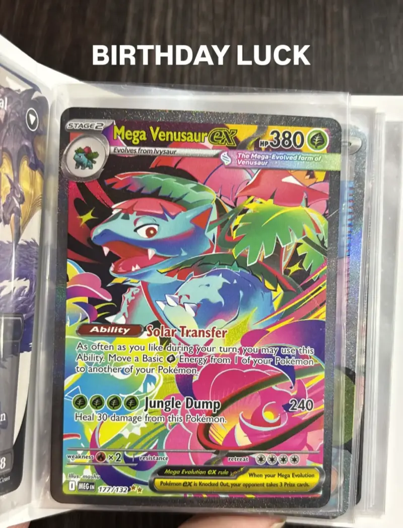 Carta Pokémon Mega Venusaur EX 177/162