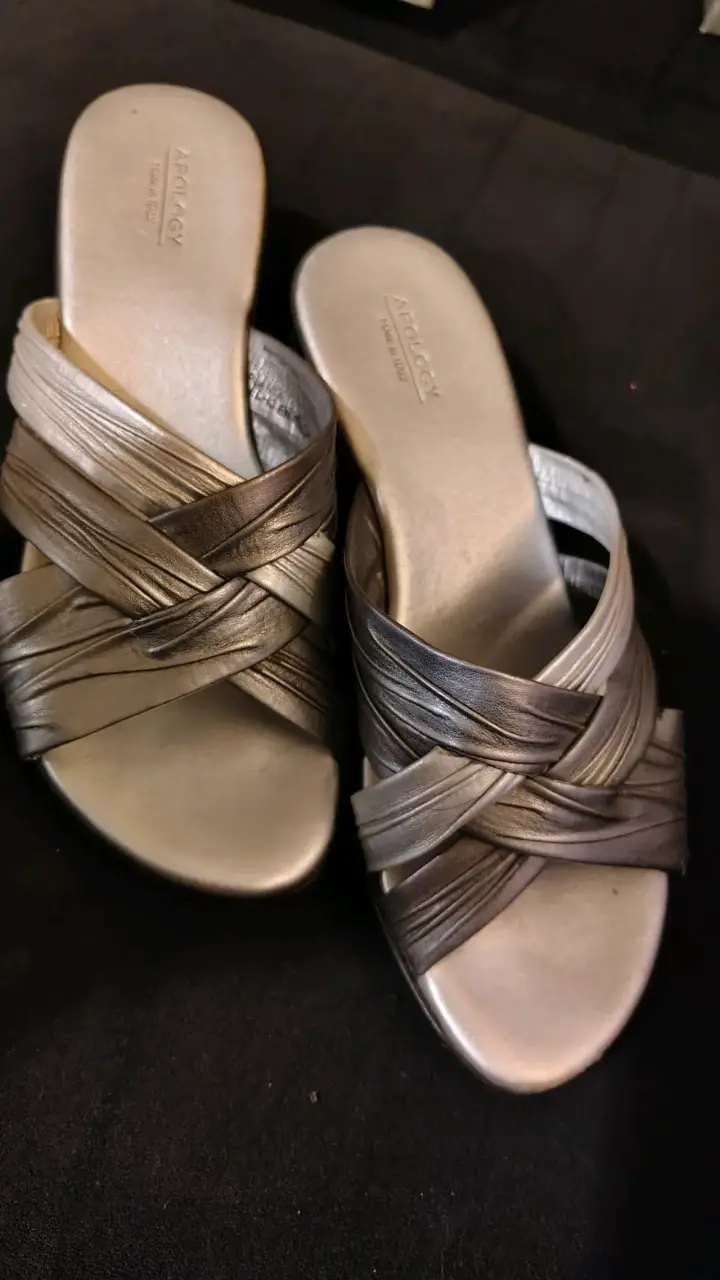 Sandalias Apology de cuero metalizado - 2
