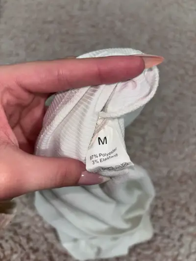 Polera top tube blanco con encaje - miniatura 3