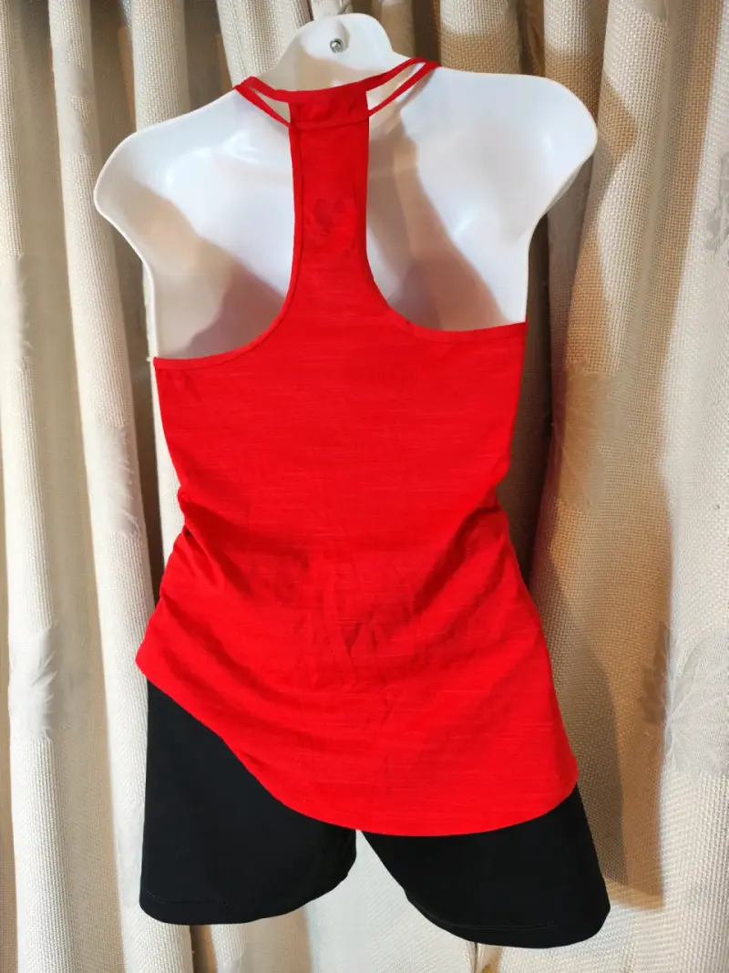 Conjunto deportivo mujer Adidas rojo y negro - 2