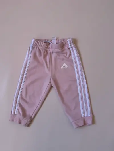 Pantalones deportivos rosados para niños Adidas - miniatura 1