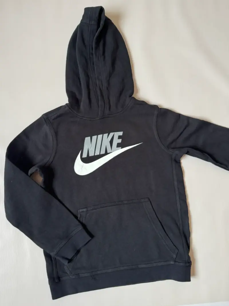 Polerón con capucha Nike negro para niño - 1
