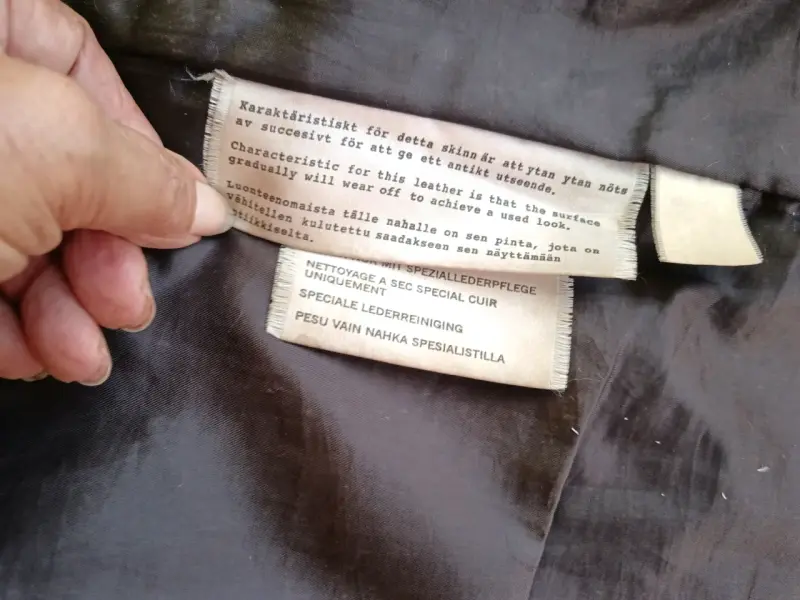 Abrigo de cuero marrón para hombre - 5