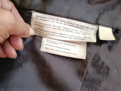 Abrigo de cuero marrón para hombre - miniatura 5