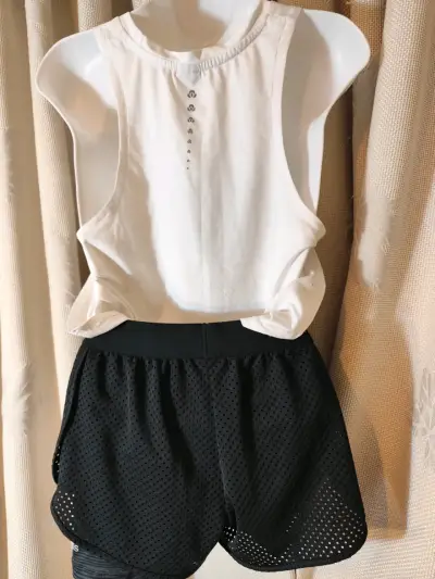 Conjunto deportivo mujer blanco y negro Adidas - miniatura 2