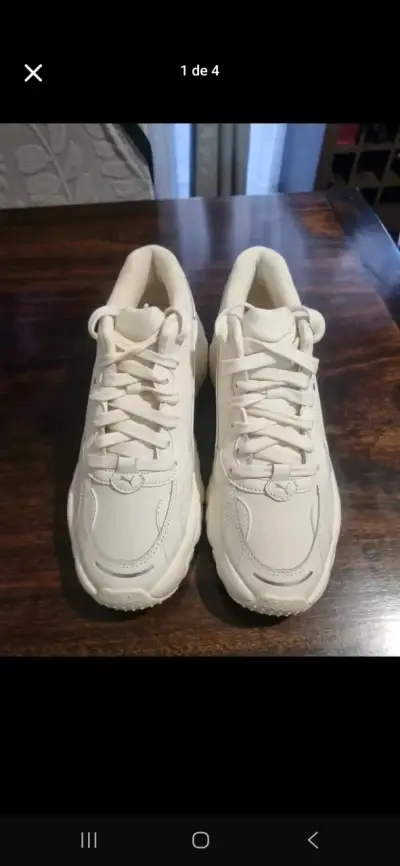 Zapatillas blancas mujer Puma - miniatura 1