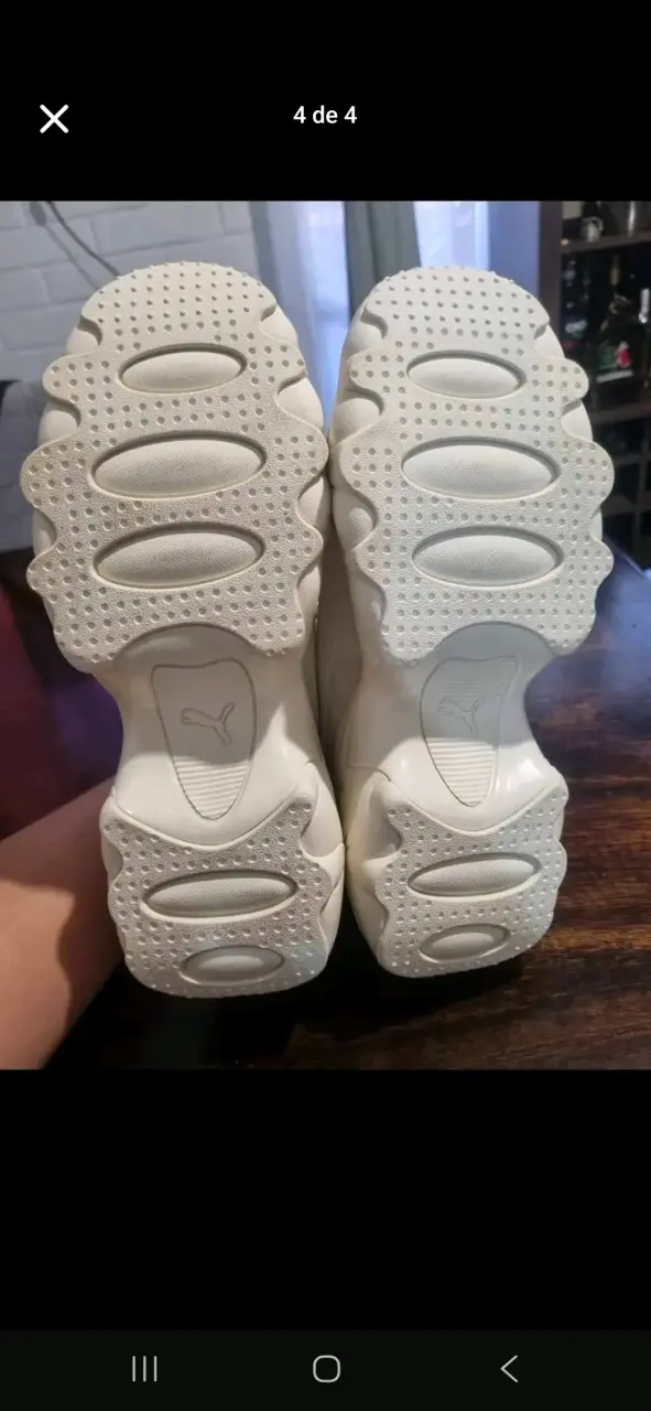 Zapatillas blancas mujer Puma - 3