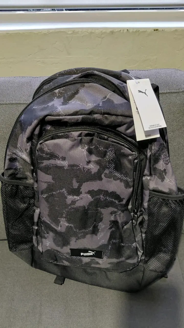 Mochila Puma estampado camuflaje gris - 6