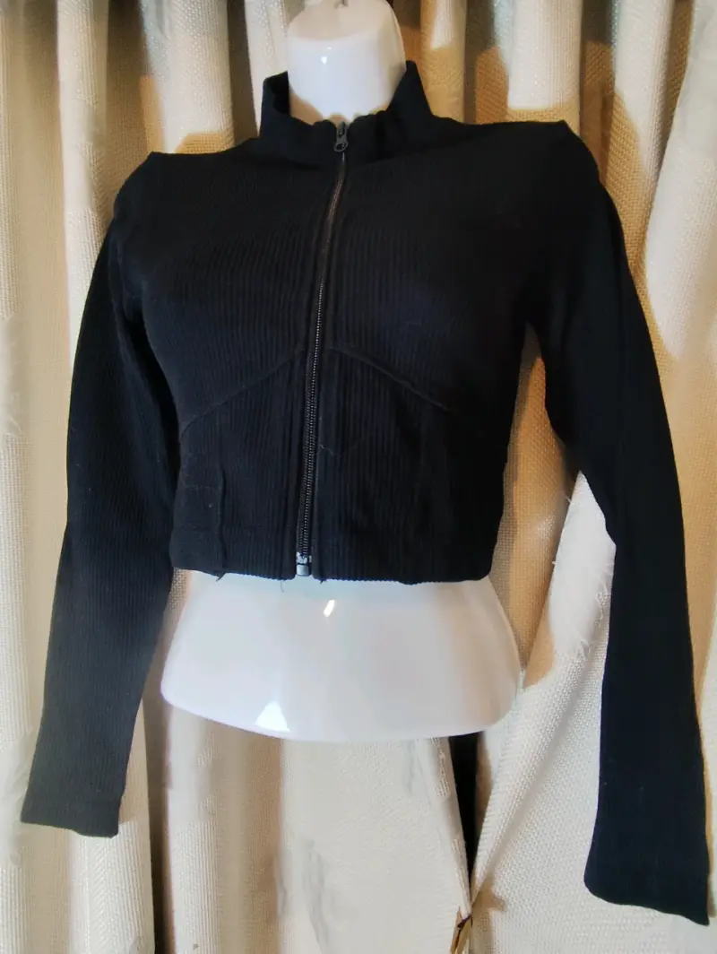 Chaqueta ofrecer 21 negra de punto para mujer