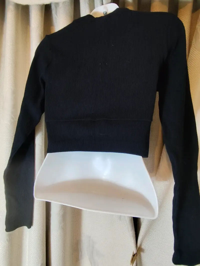 Chaqueta ofrecer 21 negra de punto para mujer - 2