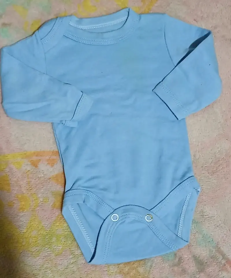 Conjunto de ropa para bebé azul claro - 2