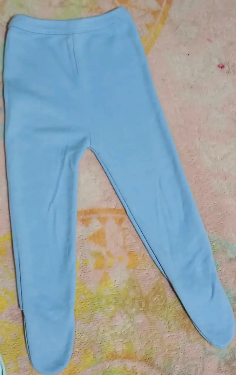 Conjunto de ropa para bebé azul claro - 4