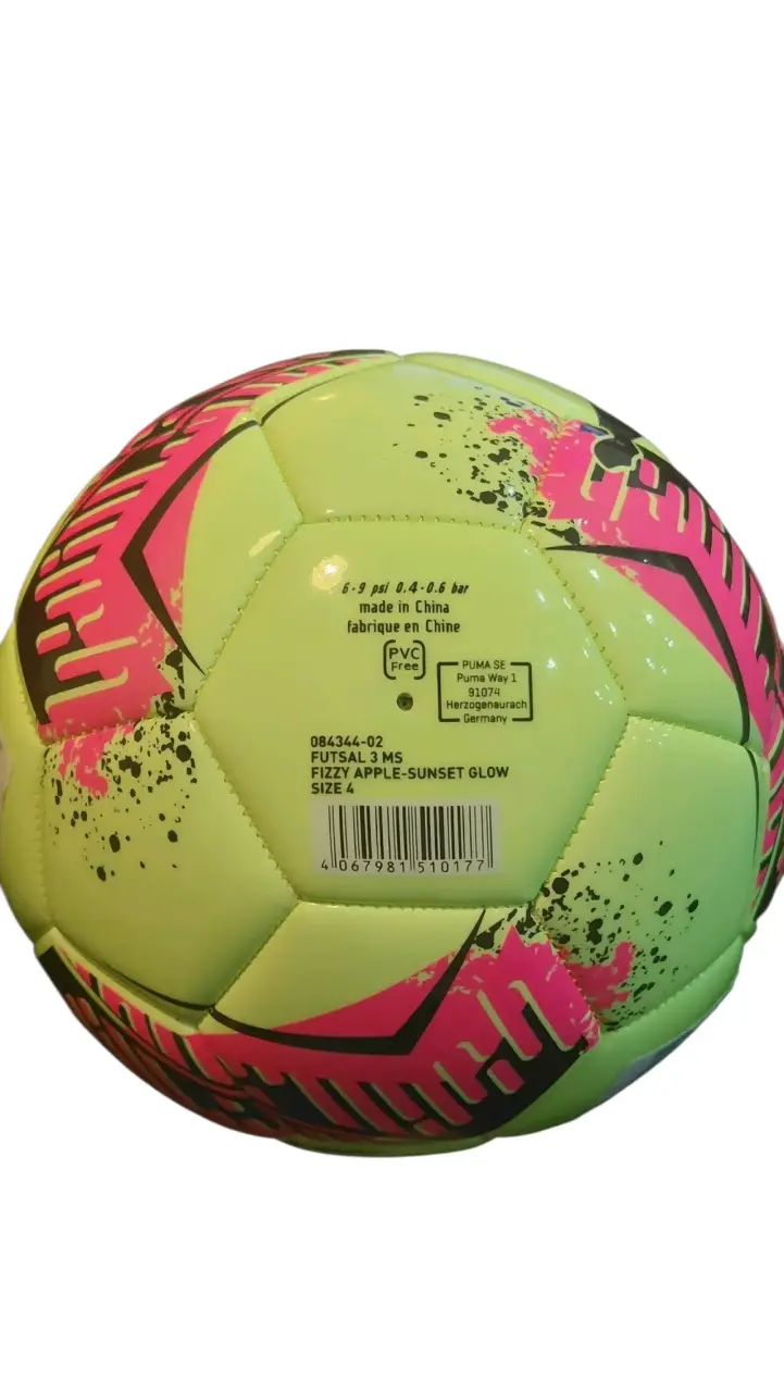 Balón de fútbol Puma amarillo y rosa - 2